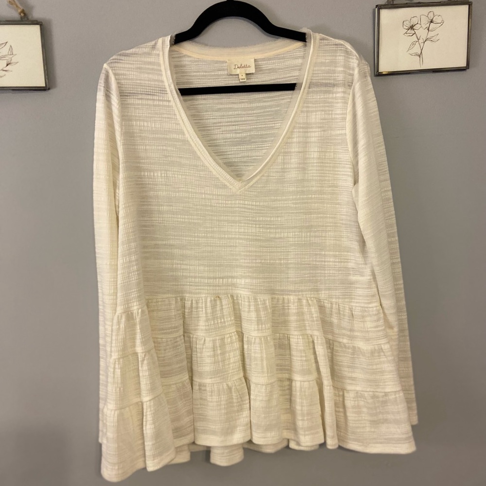 Anthropologie white top, only worn once